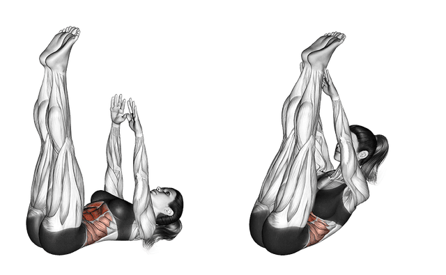 Crunch au sol Crunch au sol — exercice musculation