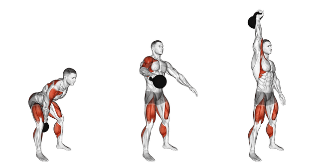 Kettlebell snatch Kettlebell snatch — exercice musculation