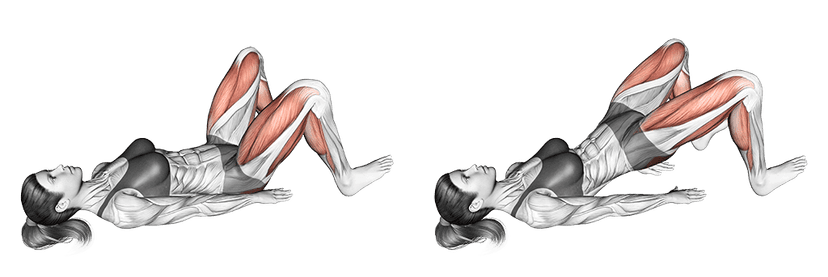 Glute bridge Glute bridge — illustration de l'exercice