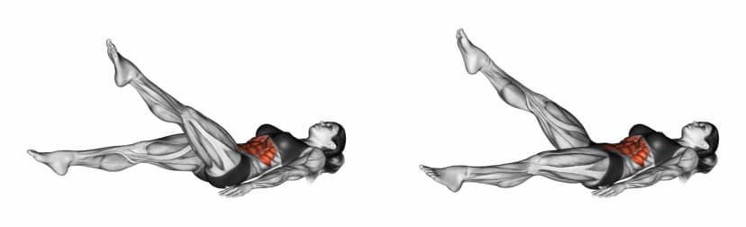 Ciseaux abdominaux Ciseaux abdominaux — illustration de l'exercice